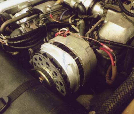  DelcoRemy 140 amp CS144 type Alternator into a 1982 Porsche 924 Turbo