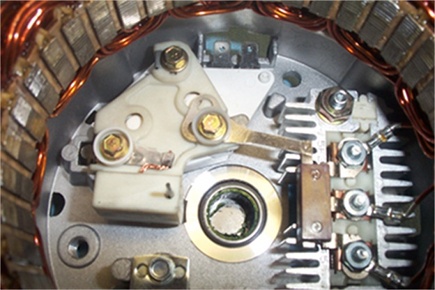 negative ground components installed