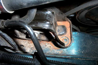 alternator installation remove lower engine mount