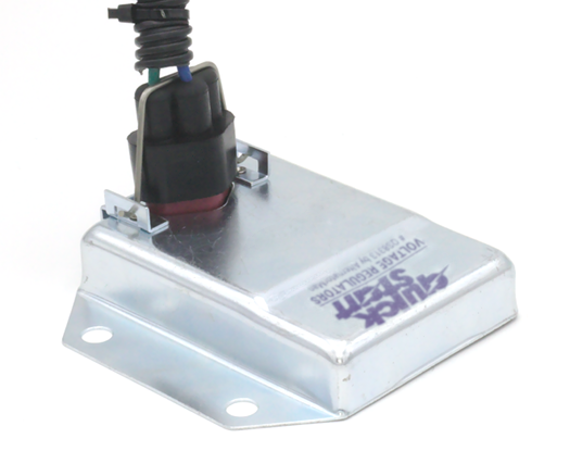 Harness clipped to regulator.