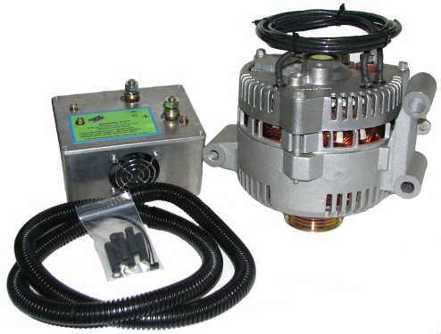 Ford Motorcraft type 3G series alternator with quicktifier attached